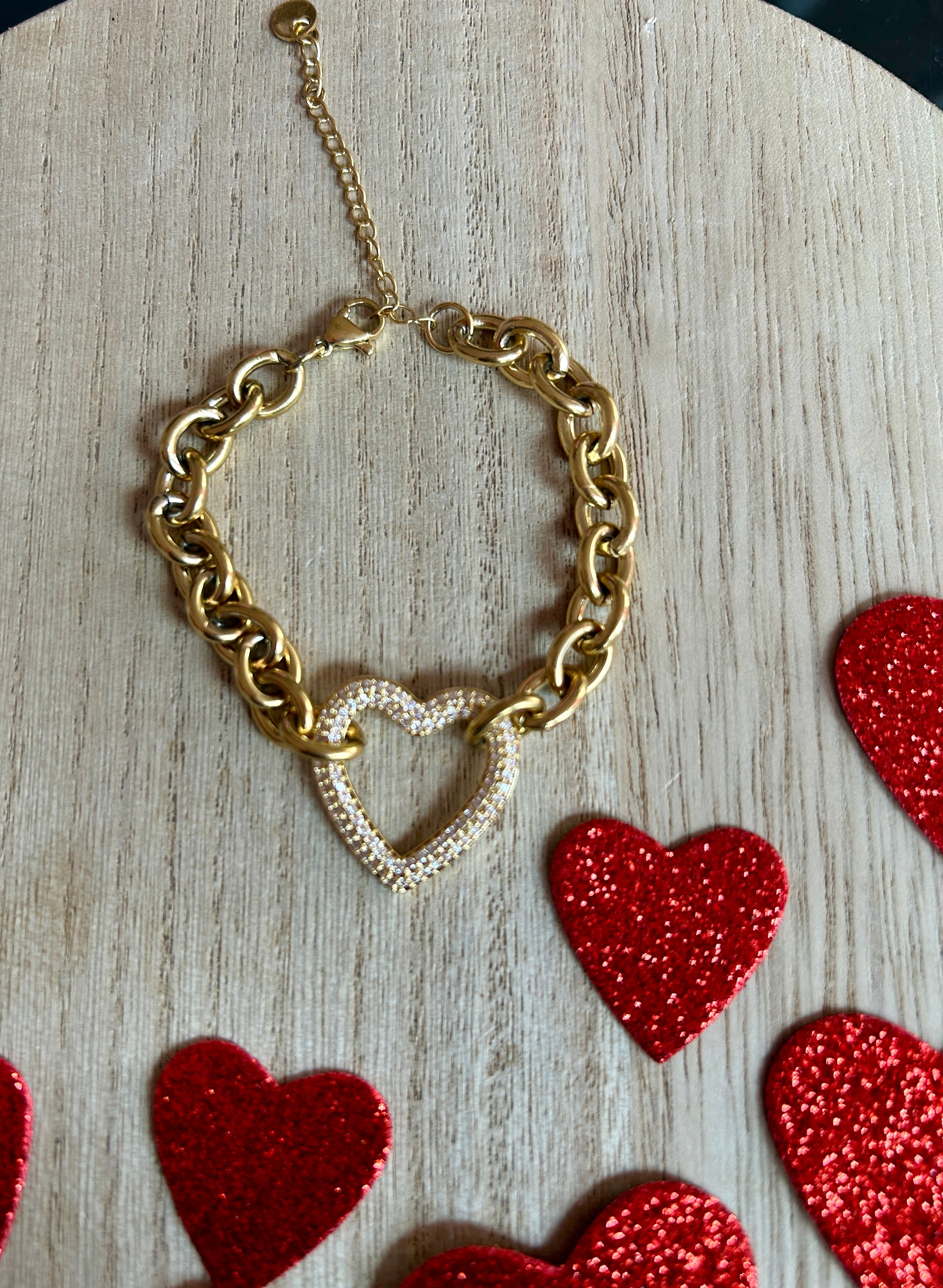 Simple Heart Bracelet