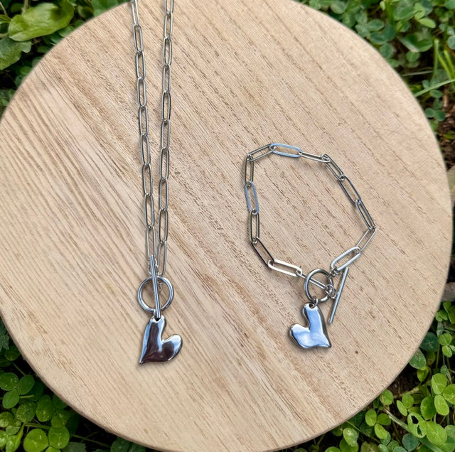 Silver Heart Set