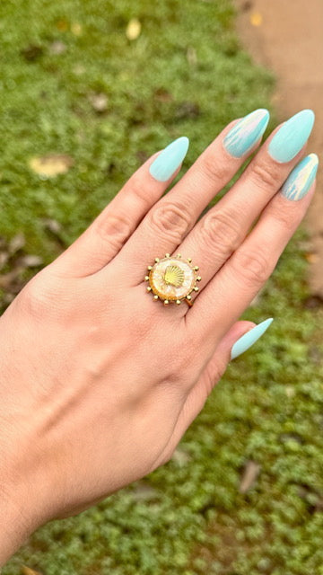 Gold Shell Ring