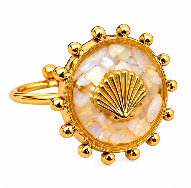 Gold Shell Ring