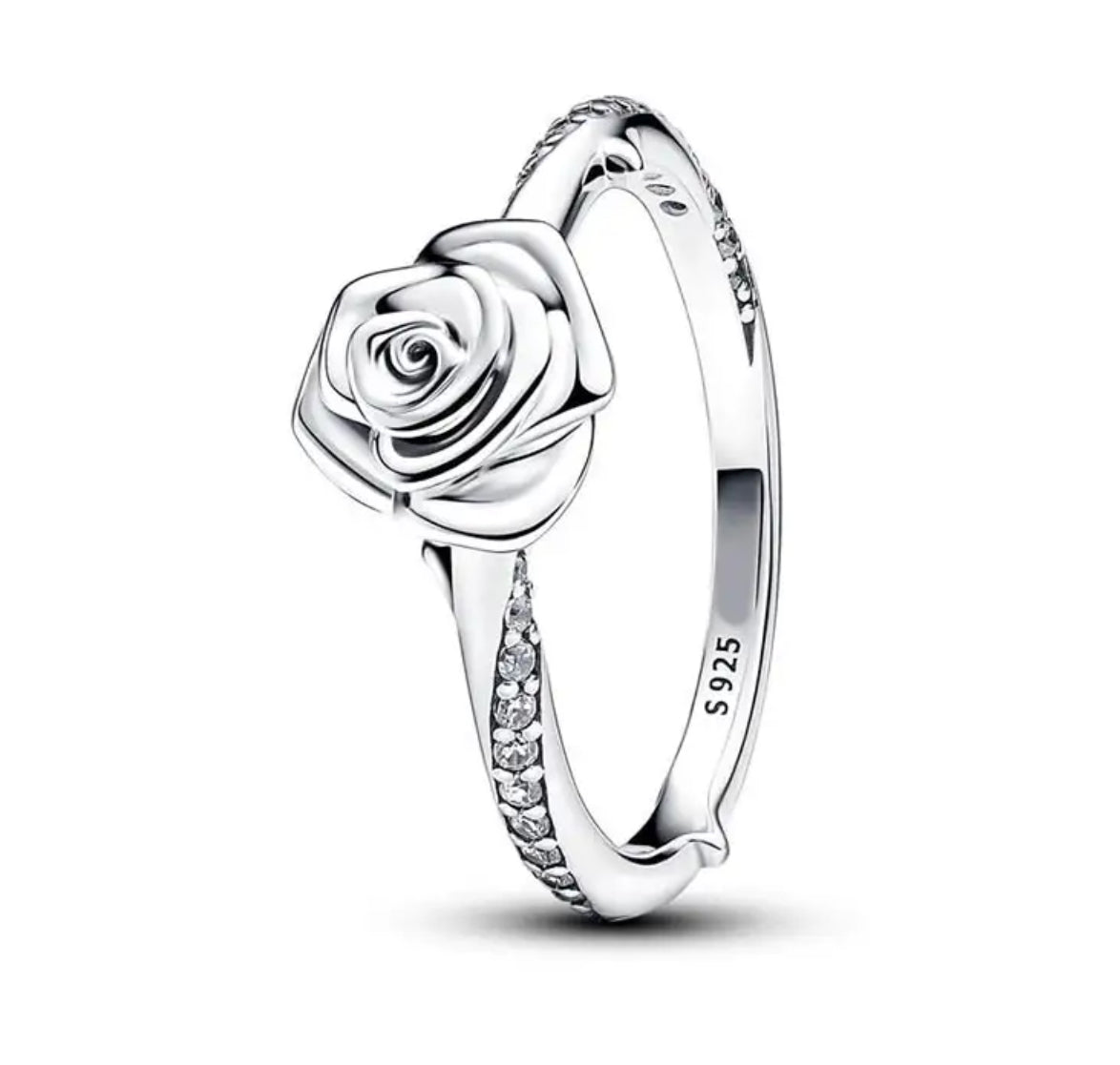 Silver Rose Ring