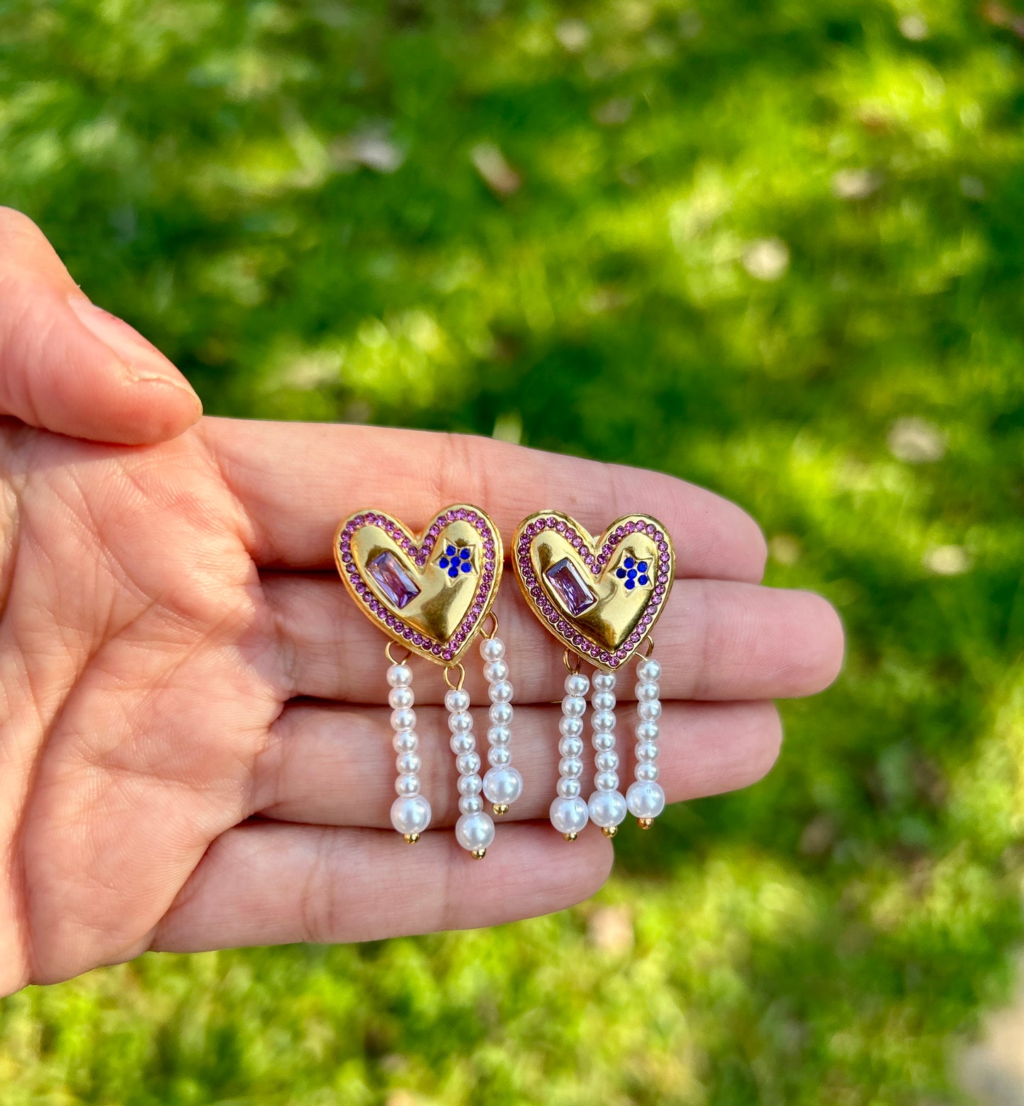 Colorful Heart Earrings