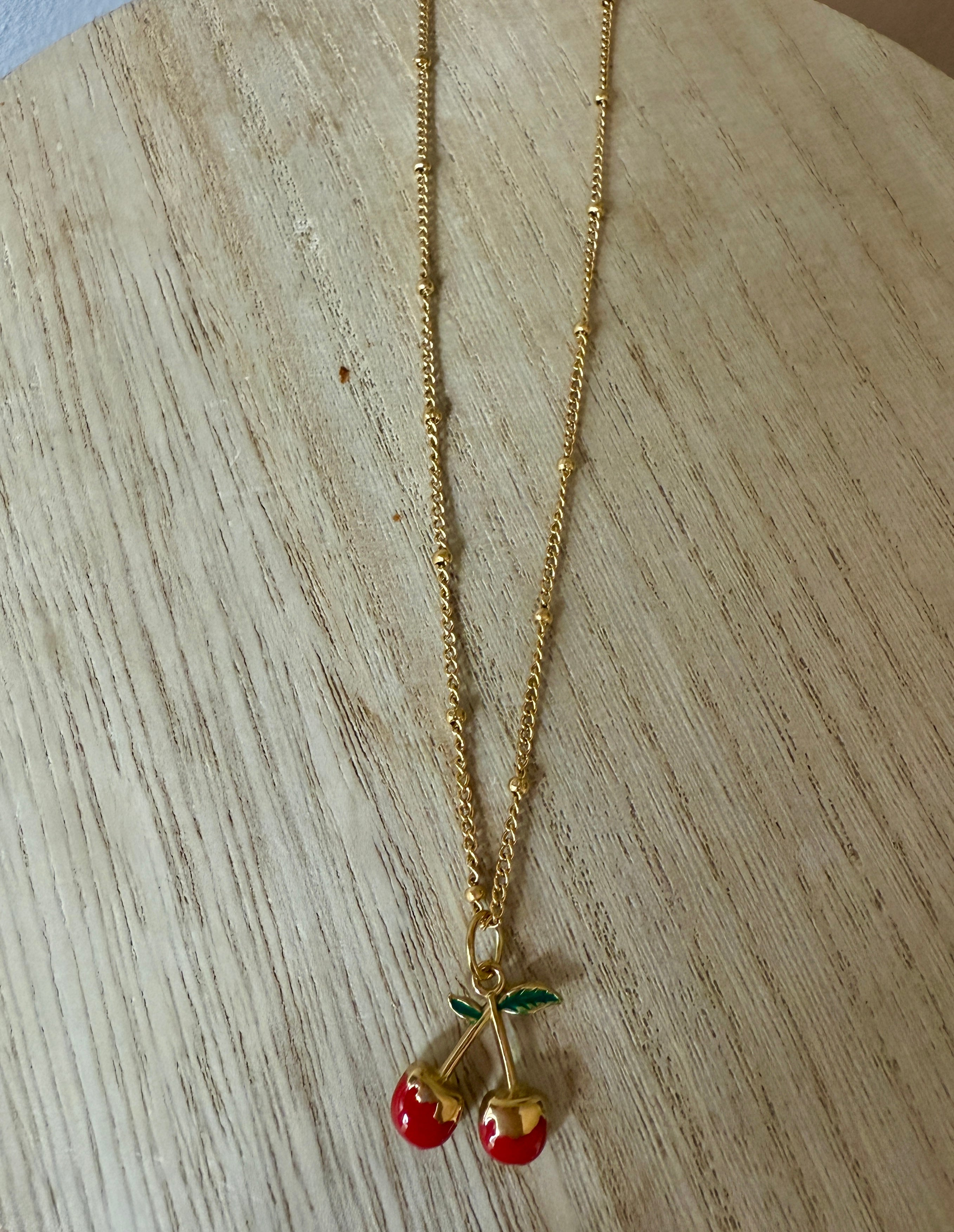 Simple Cherry Necklace