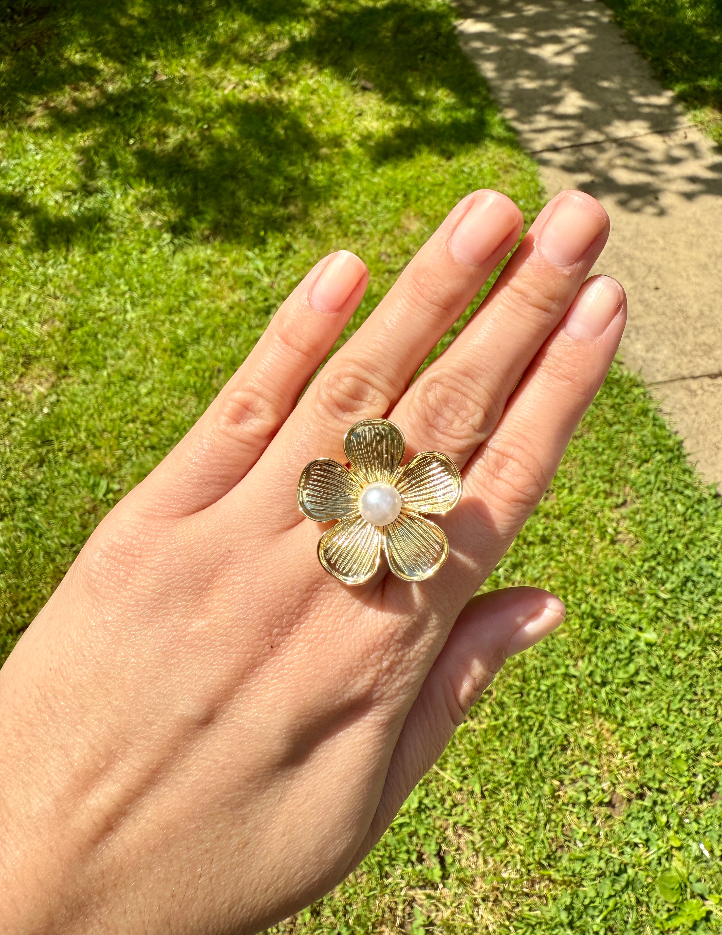 Gold Flower Ring