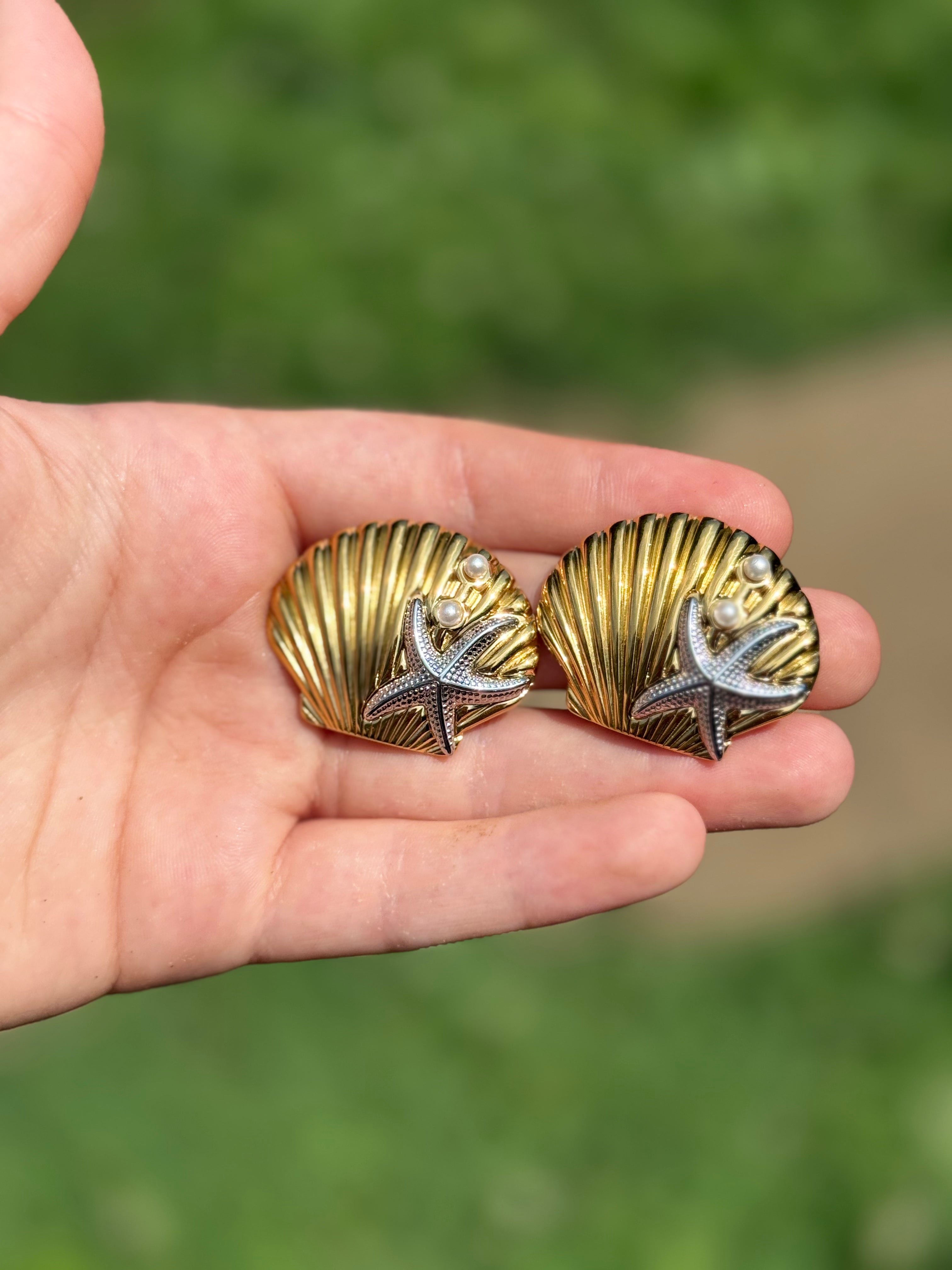 Stars and Sea Shells Earrings