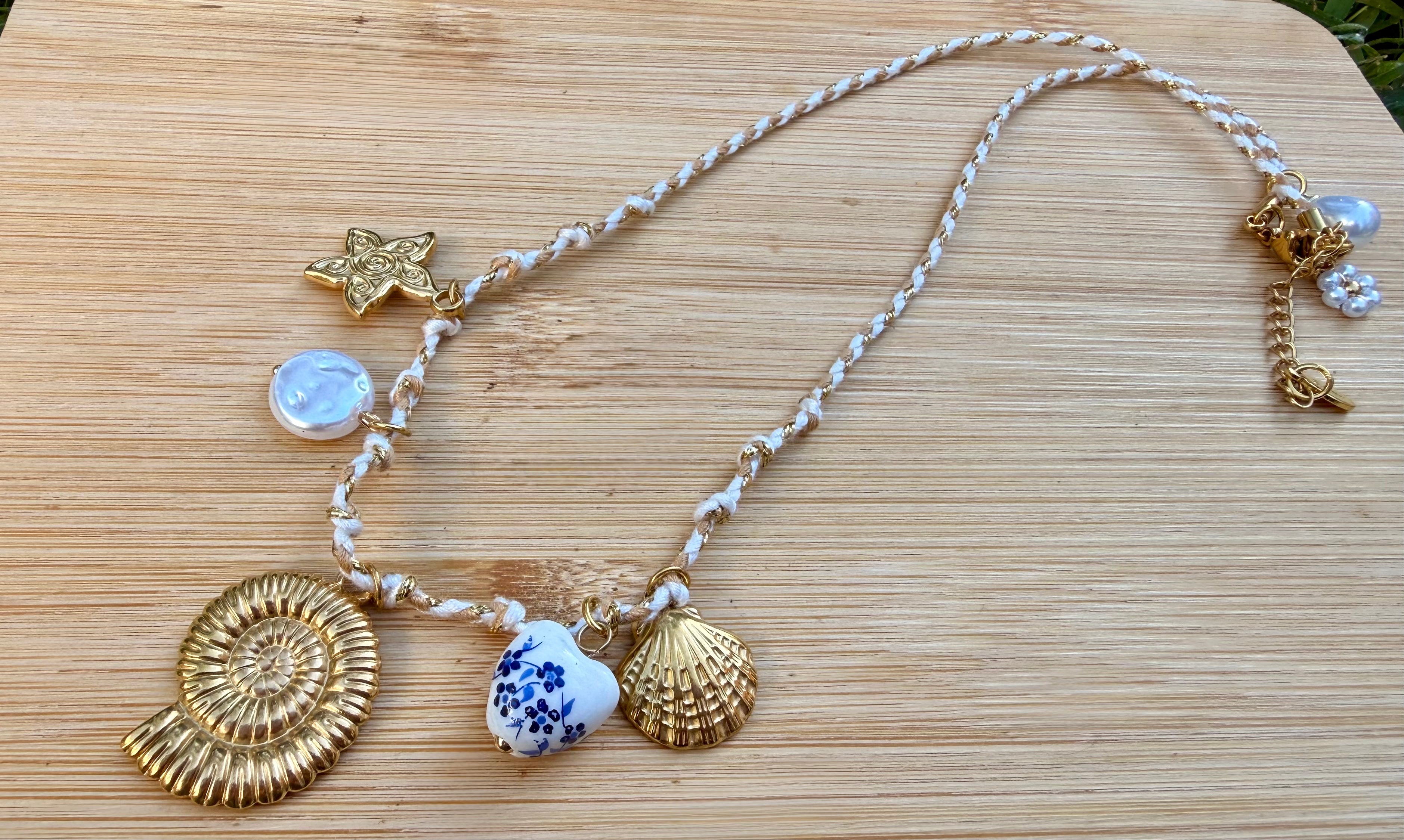 Blue Shell Necklace