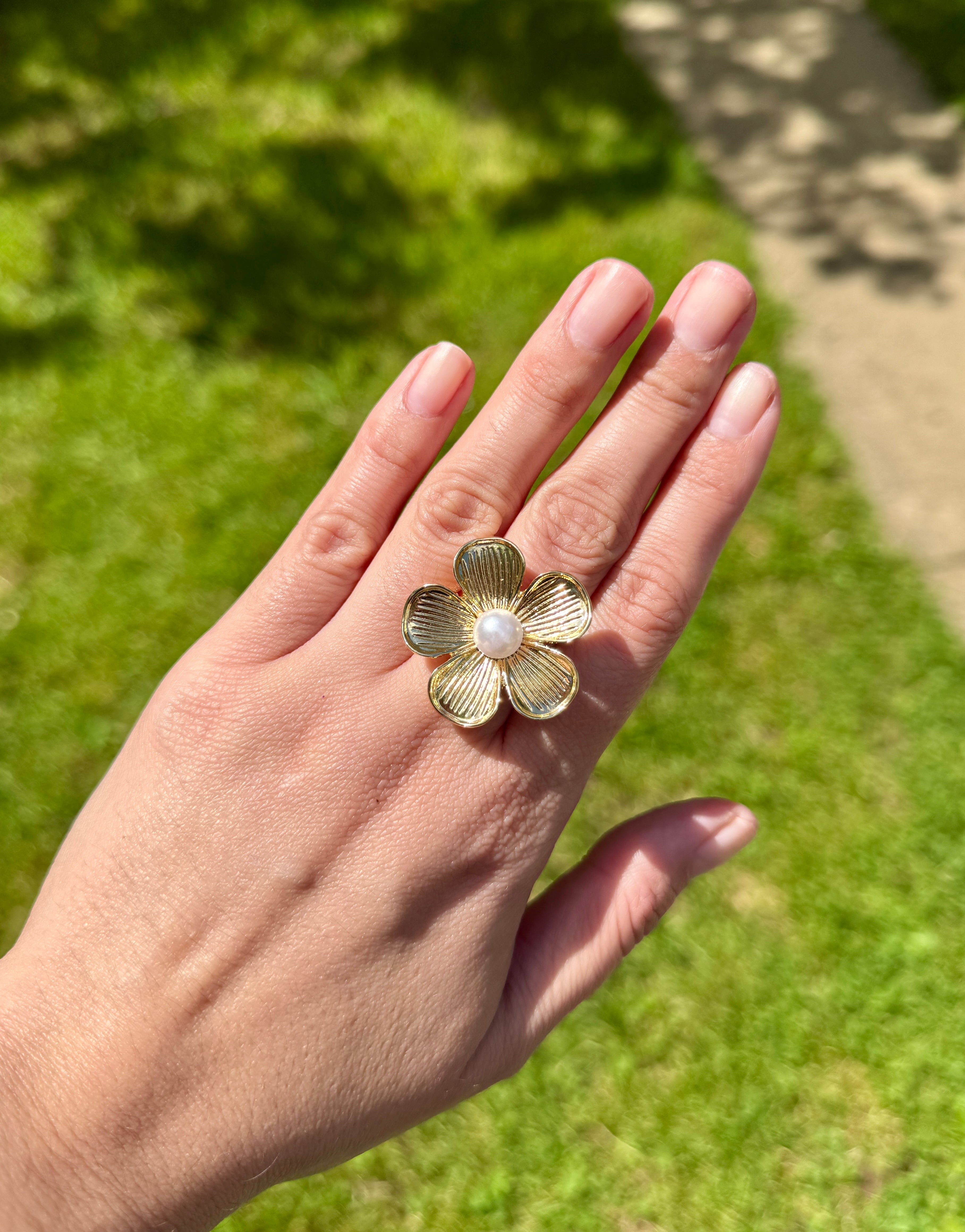 Gold Flower Ring