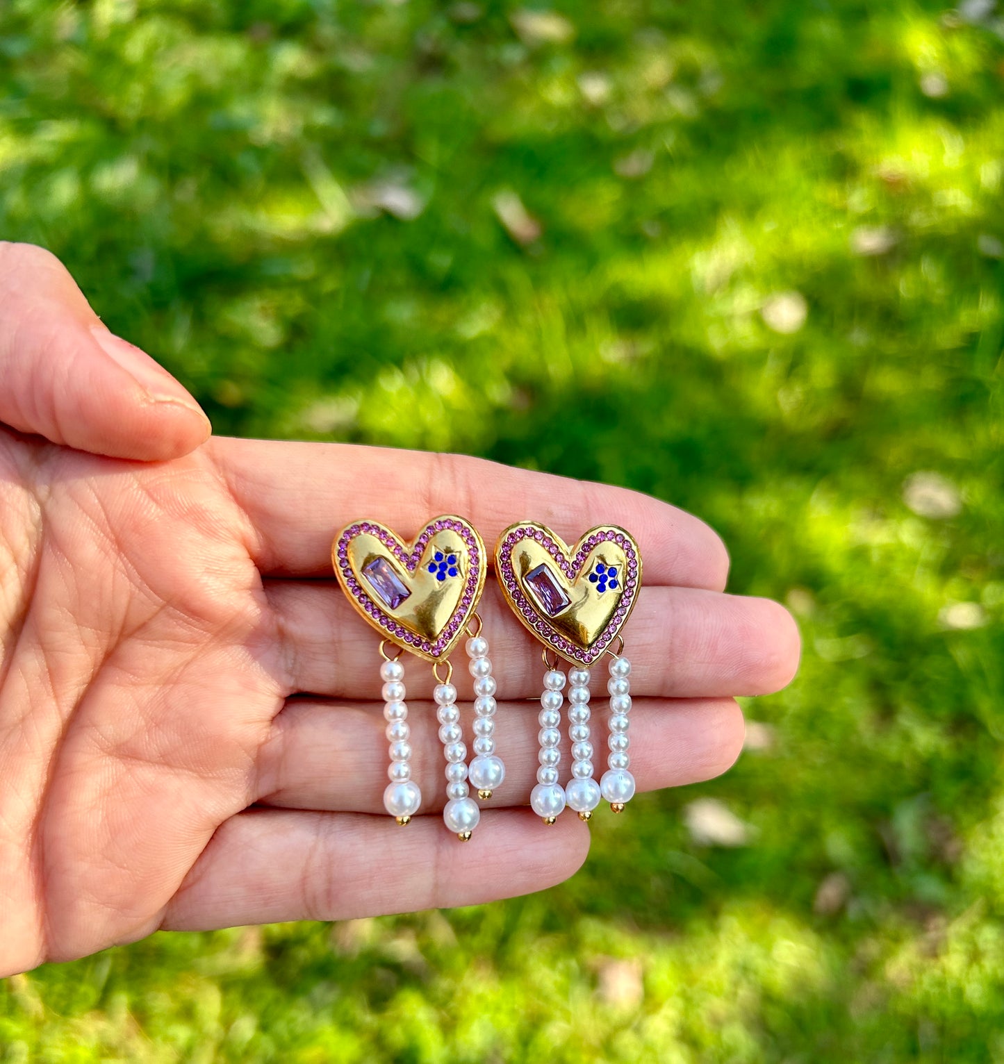 Colorful Heart Earrings